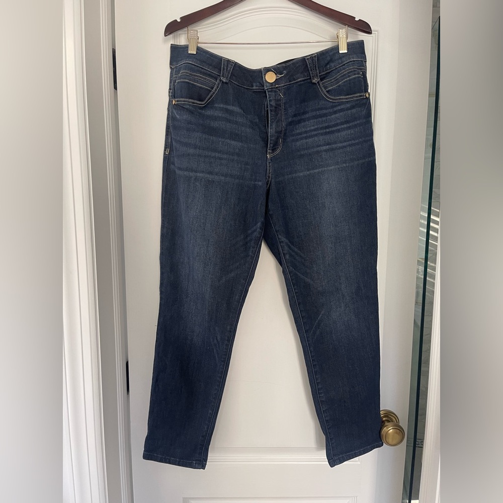 Democracy Absolution Dark Wash Jeans Denim Size 16 Straight Leg Ankle